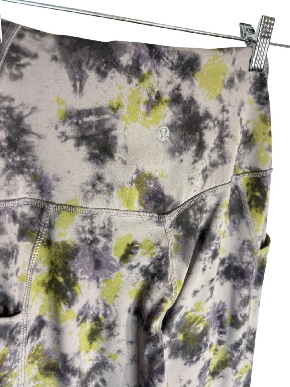 Lululemon Align High-Rise Pant Pockets Full Length Tie Dye Mauve Nulu-sz 4